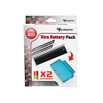 Subsonic - Batterie rechargeable supplémentaire pour 3DS - Subsonic Xtra Battery Pack Noir
